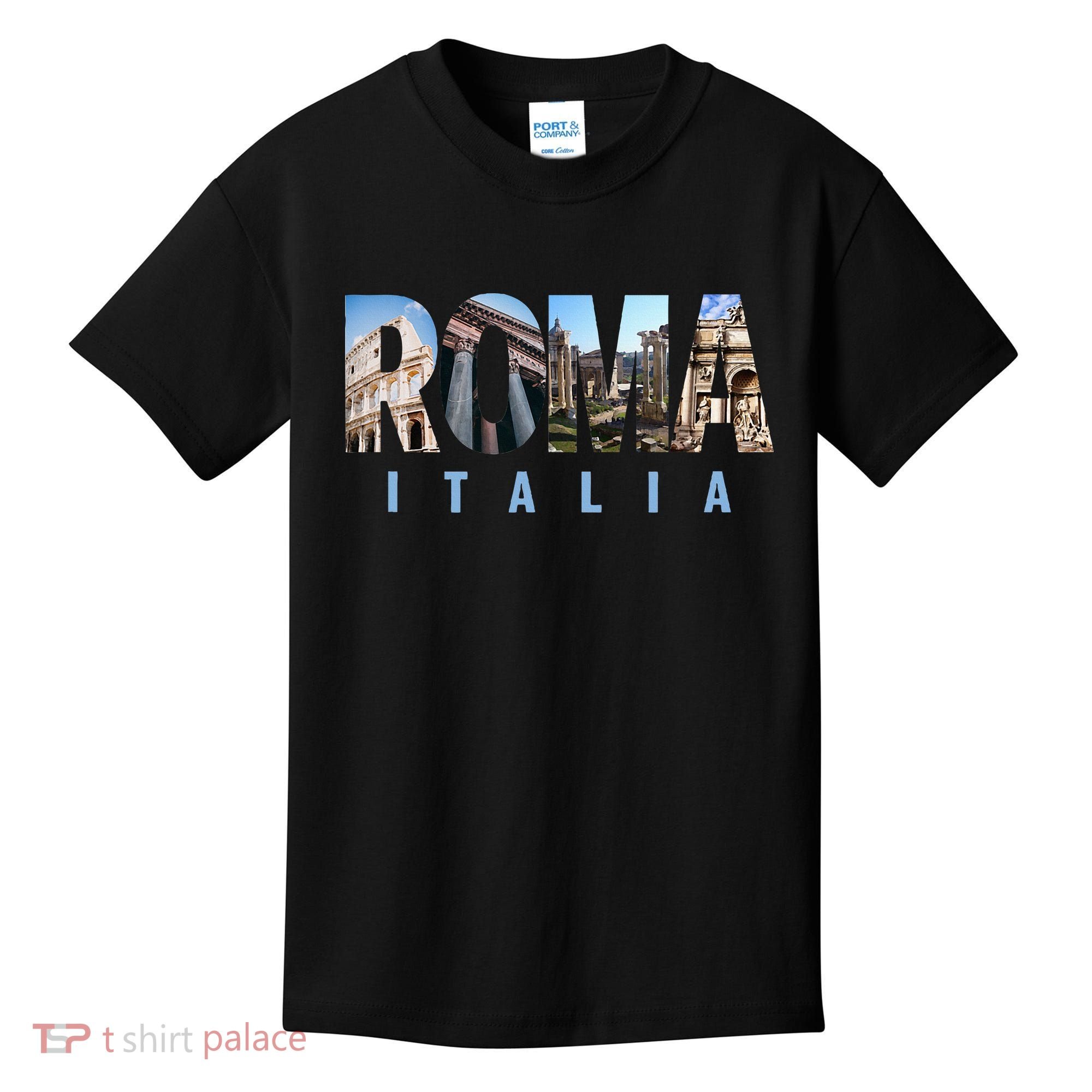 Rome Italy Landmarks Kids T-Shirt