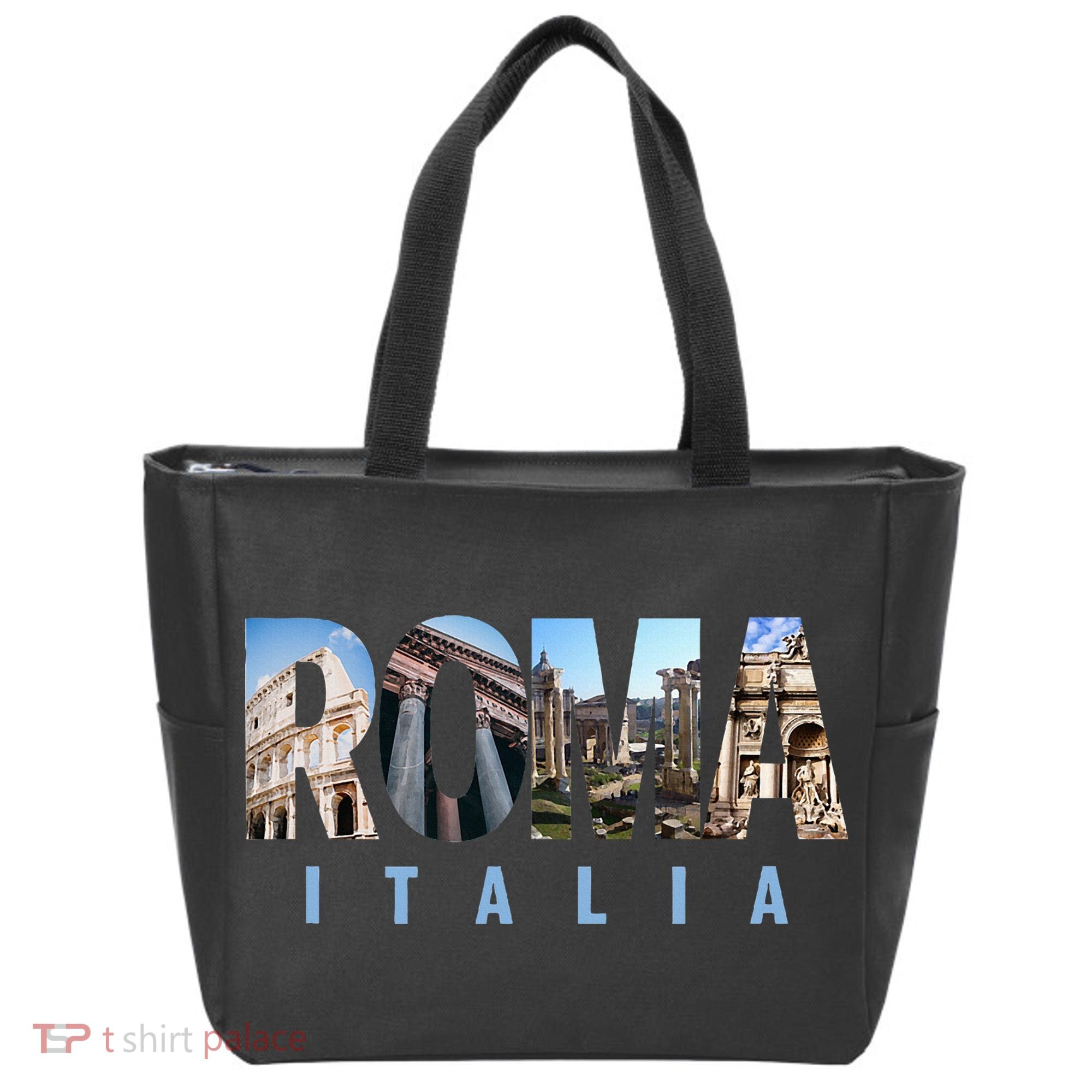 Rome Italy Landmarks Tote Bag