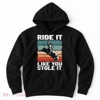 Ride It Like You Stole It Rodeo Bull Riding Cowboy Hoodie thumb 0