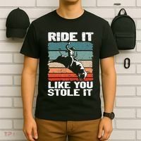 Ride It Like You Stole It Rodeo Bull Riding Cowboy T-Shirt thumb 6