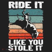 Ride It Like You Stole It Rodeo Bull Riding Cowboy Beanie thumb 2