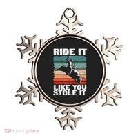 Ride It Like You Stole It Rodeo Bull Riding Cowboy Ornament thumb 0