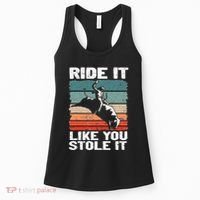 Ride It Like You Stole It Rodeo Bull Riding Cowboy Women's Tank Top thumb 0