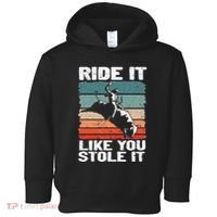 Ride It Like You Stole It Rodeo Bull Riding Cowboy Toddler Hoodie thumb 0