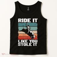 Ride It Like You Stole It Rodeo Bull Riding Cowboy Tank Top thumb 2