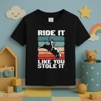 Ride It Like You Stole It Rodeo Bull Riding Cowboy Toddler T-Shirt thumb 3