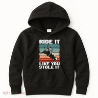 Ride It Like You Stole It Rodeo Bull Riding Cowboy Kids Hoodie thumb 0