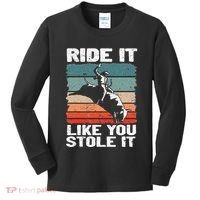 Ride It Like You Stole It Rodeo Bull Riding Cowboy Kids Long Sleeve Shirt thumb 0