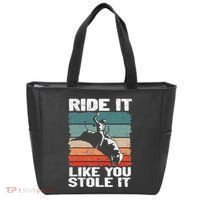 Ride It Like You Stole It Rodeo Bull Riding Cowboy Tote Bag thumb 0