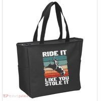 Ride It Like You Stole It Rodeo Bull Riding Cowboy Tote Bag thumb 2