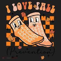 Retro I Love Fall Prevention Thanksgiving Nurse Ot Slp Pta Women's Sweatshirt thumb 2