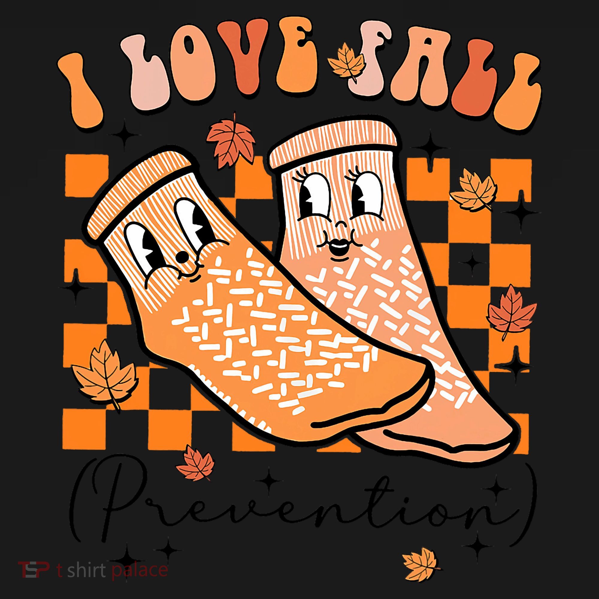 Retro I Love Fall Prevention Thanksgiving Nurse Ot Slp Pta Coaster