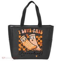 Retro I Love Fall Prevention Thanksgiving Nurse Ot Slp Pta Tote Bag thumb 0