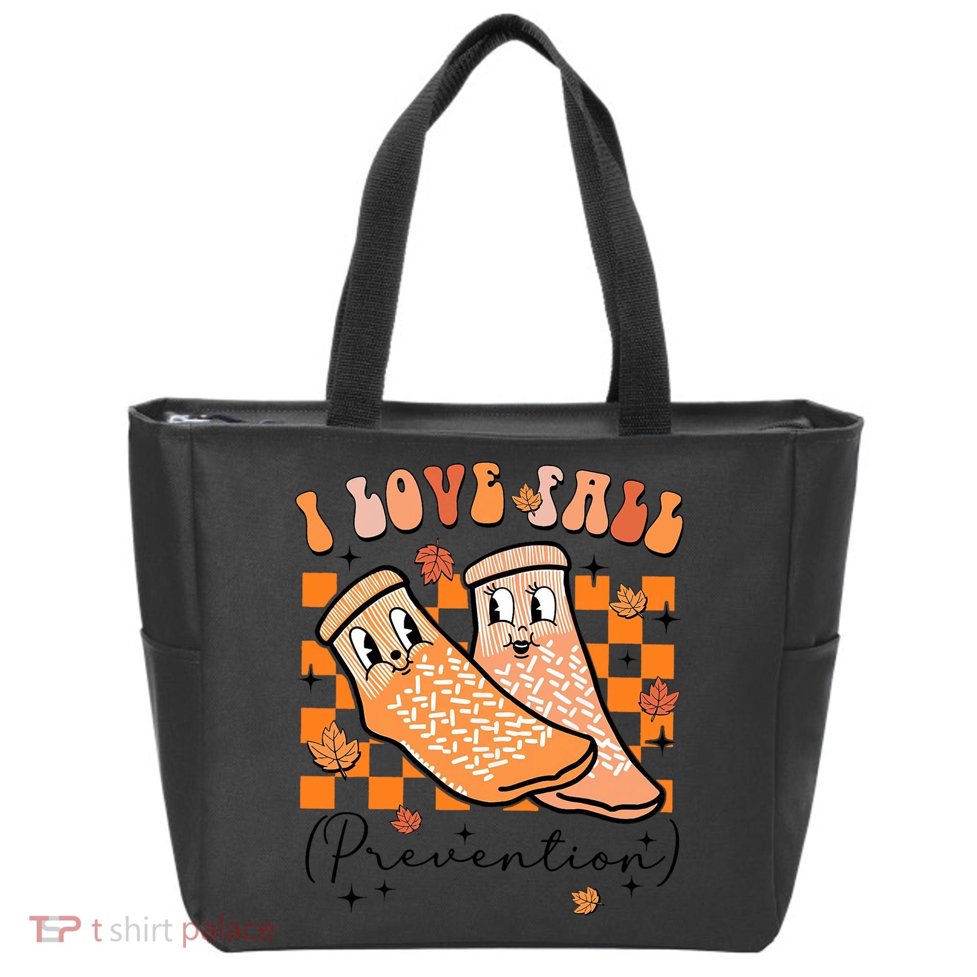 Retro I Love Fall Prevention Thanksgiving Nurse Ot Slp Pta Tote Bag