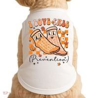 Retro I Love Fall Prevention Thanksgiving Nurse Ot Slp Pta Doggie Tank thumb 0