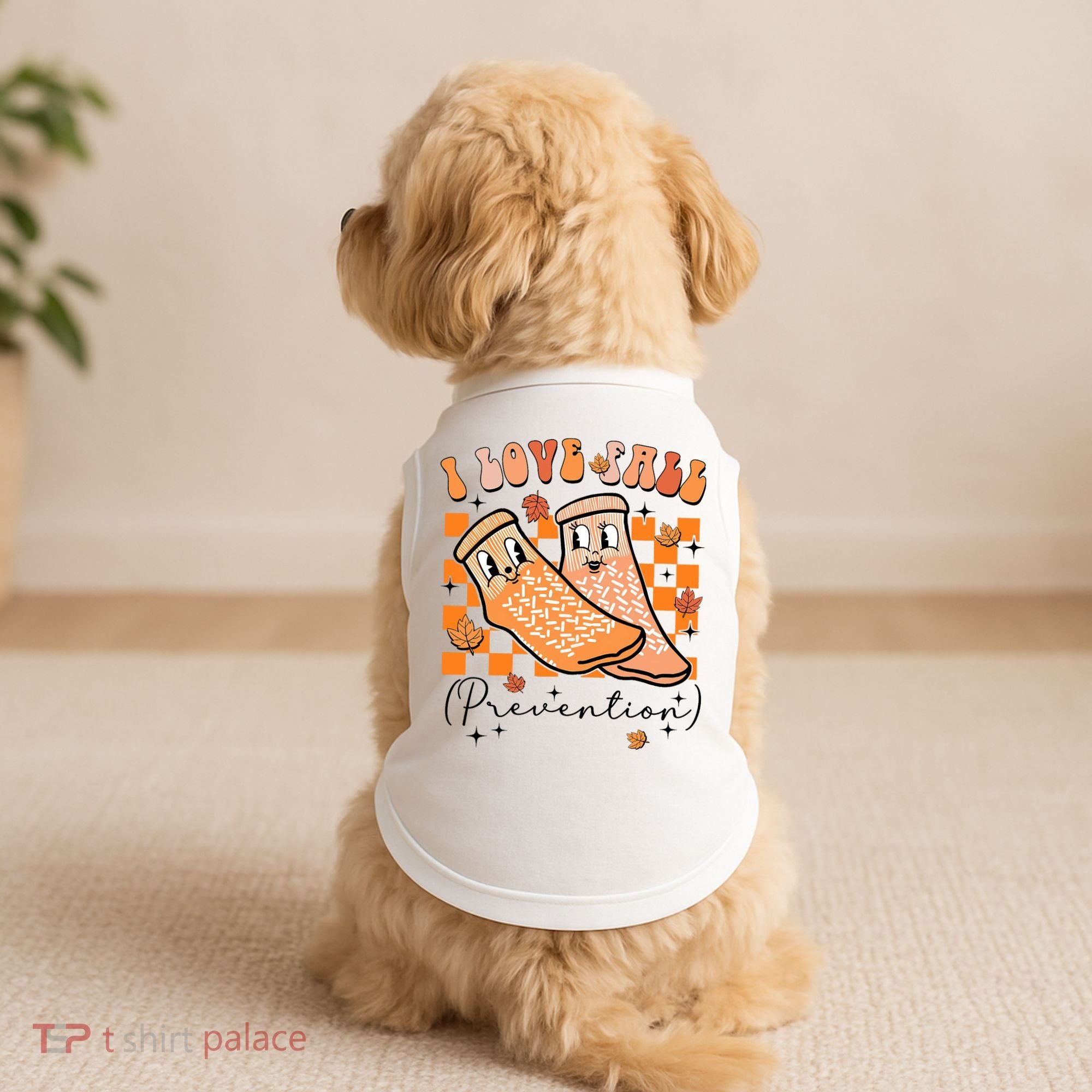 Retro I Love Fall Prevention Thanksgiving Nurse Ot Slp Pta Doggie Tank