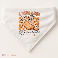 Retro I Love Fall Prevention Thanksgiving Nurse Ot Slp Pta USA-Made Doggie Bandana thumb 0