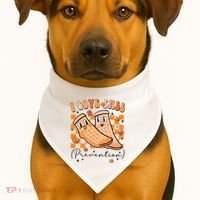 Retro I Love Fall Prevention Thanksgiving Nurse Ot Slp Pta USA-Made Doggie Bandana thumb 1