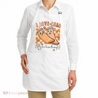 Retro I Love Fall Prevention Thanksgiving Nurse Ot Slp Pta Apron thumb 2