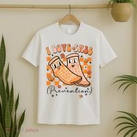 Retro I Love Fall Prevention Thanksgiving Nurse Ot Slp Pta T-Shirt thumb 2