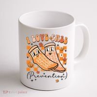 Retro I Love Fall Prevention Thanksgiving Nurse Ot Slp Pta Coffee Mug thumb 1