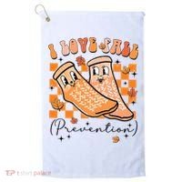Retro I Love Fall Prevention Thanksgiving Nurse Ot Slp Pta Golf Towel thumb 0