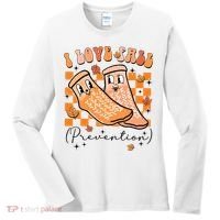 Retro I Love Fall Prevention Thanksgiving Nurse Ot Slp Pta Women's Long Sleeve Shirt thumb 0