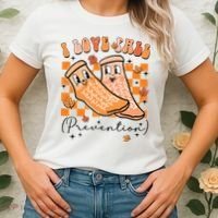 Retro I Love Fall Prevention Thanksgiving Nurse Ot Slp Pta Women's T-Shirt thumb 2