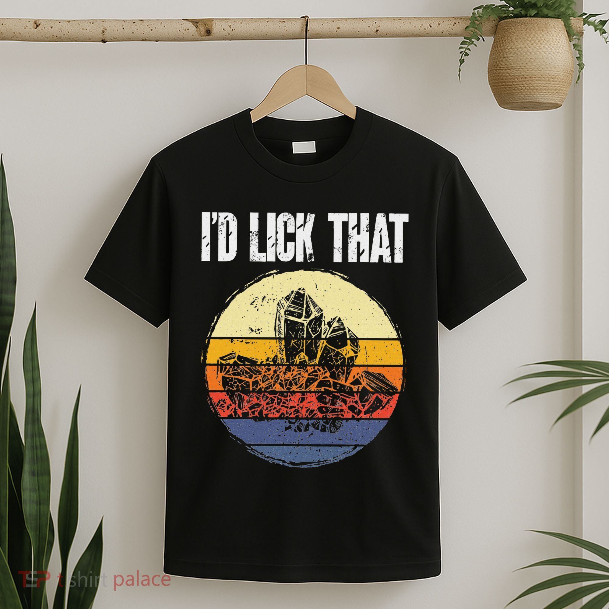 Rockhound ID Lick That Retro Geology Rock Collecting T-Shirt