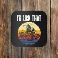 Rockhound ID Lick That Retro Geology Rock Collecting Coaster thumb 0