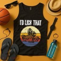Rockhound ID Lick That Retro Geology Rock Collecting Tank Top thumb 4