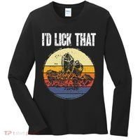 Rockhound ID Lick That Retro Geology Rock Collecting Women's Long Sleeve Shirt thumb 0