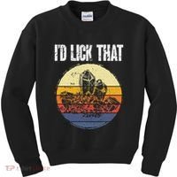 Rockhound ID Lick That Retro Geology Rock Collecting Kids Sweatshirt thumb 0