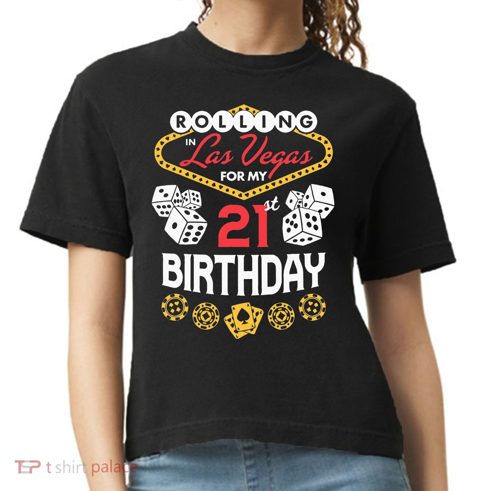 Rolling In Las Vegas For My 21st Birthday Comfort Colors Boxy T-Shirt