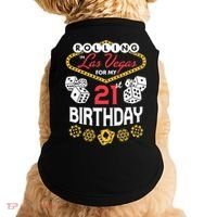 Rolling In Las Vegas For My 21st Birthday Doggie Tank thumb 0