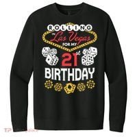 Rolling In Las Vegas For My 21st Birthday V.I.T. Fleece Crew Sweatshirt thumb 0