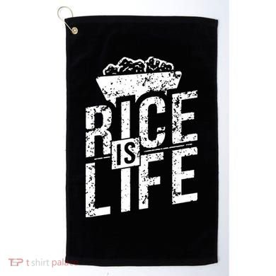 Rice Is Life Golf Towel