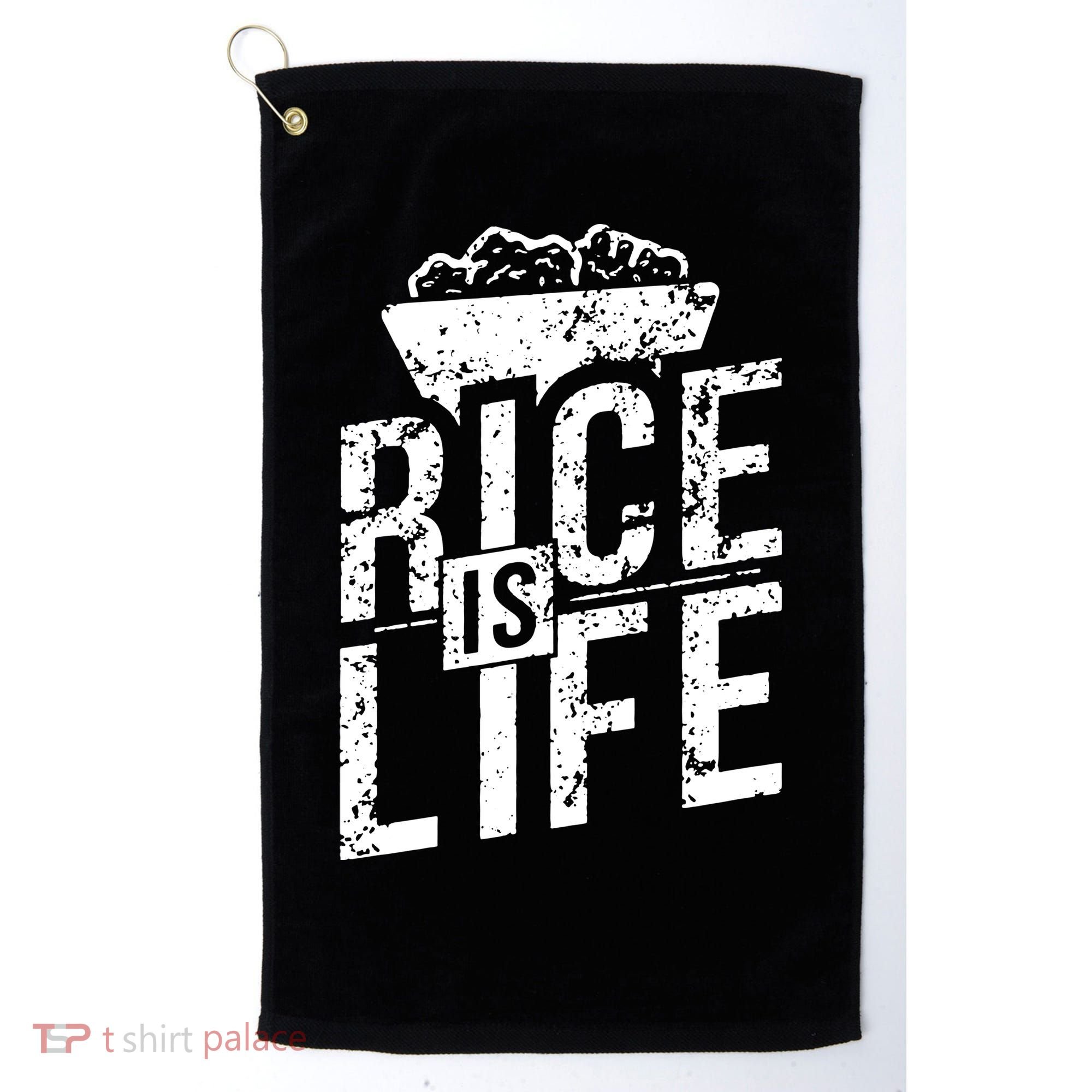 Rice Is Life Golf Towel