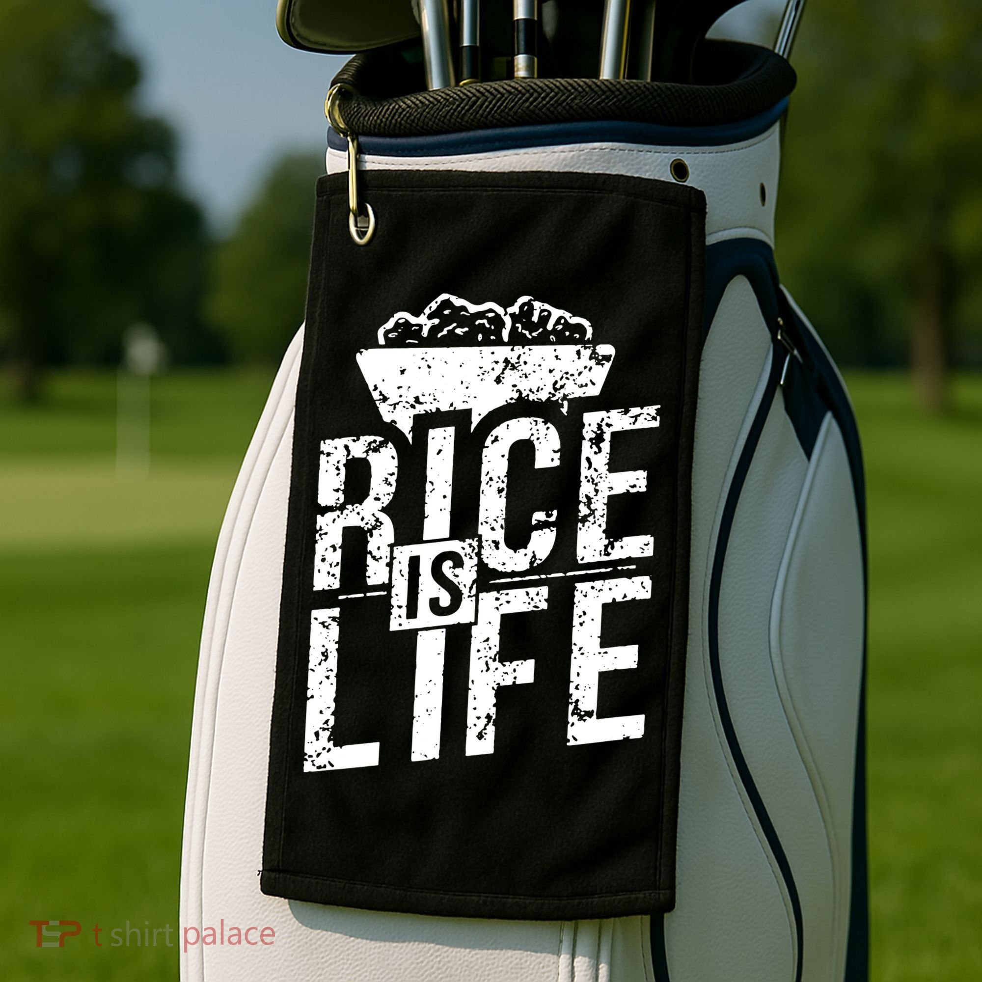 Rice Is Life Golf Towel