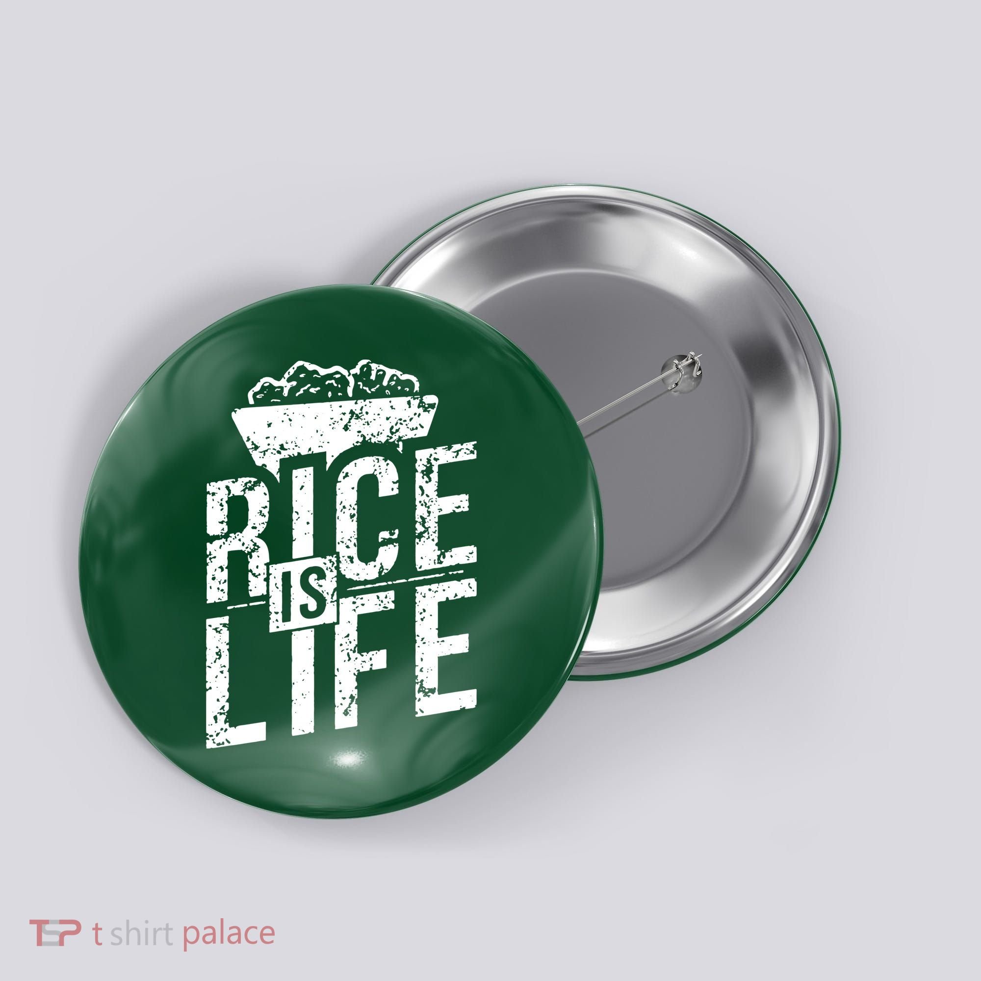Rice Is Life Button