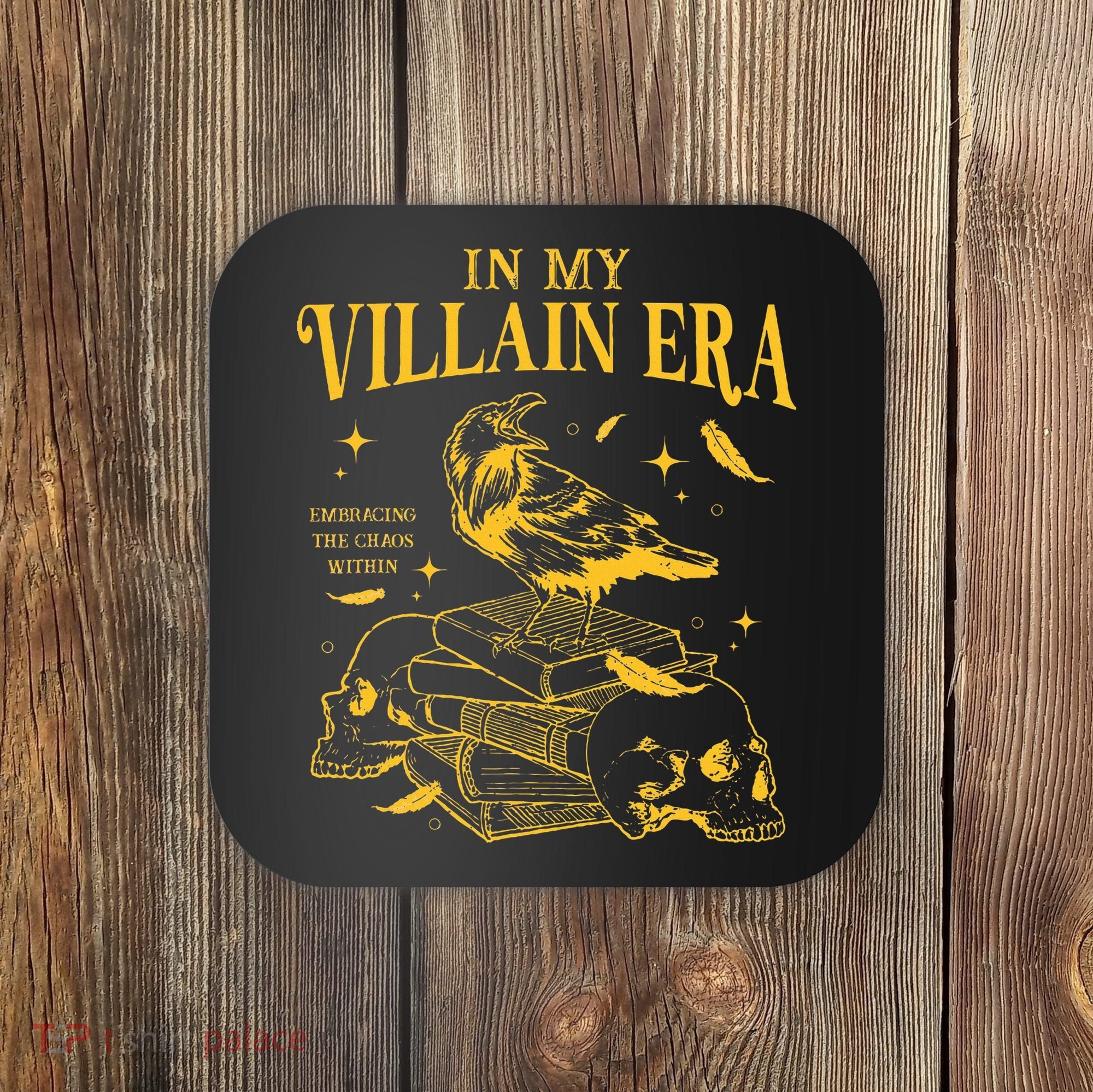 Retro In My Villain Era Morally Grey Books Club Coaster