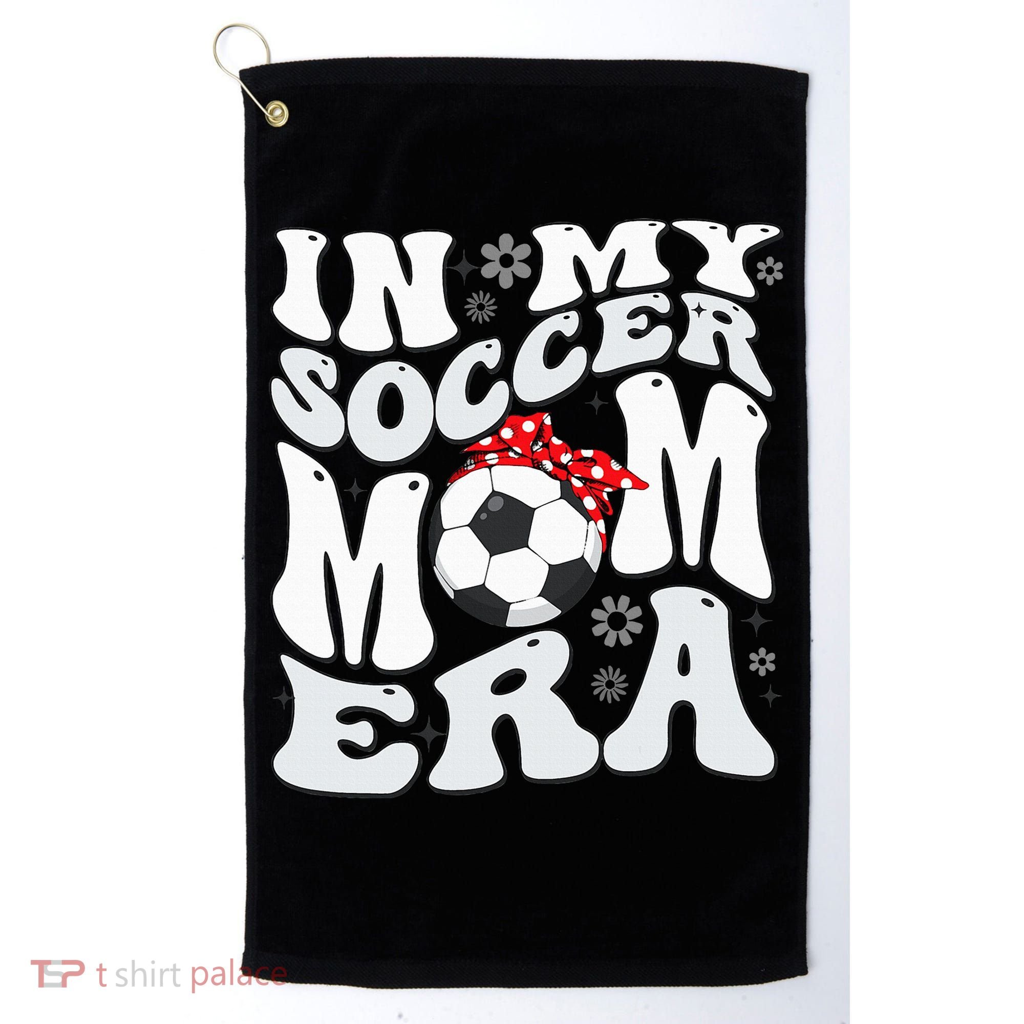 Retro In My Soccer Mom Era Mama Golf Towel