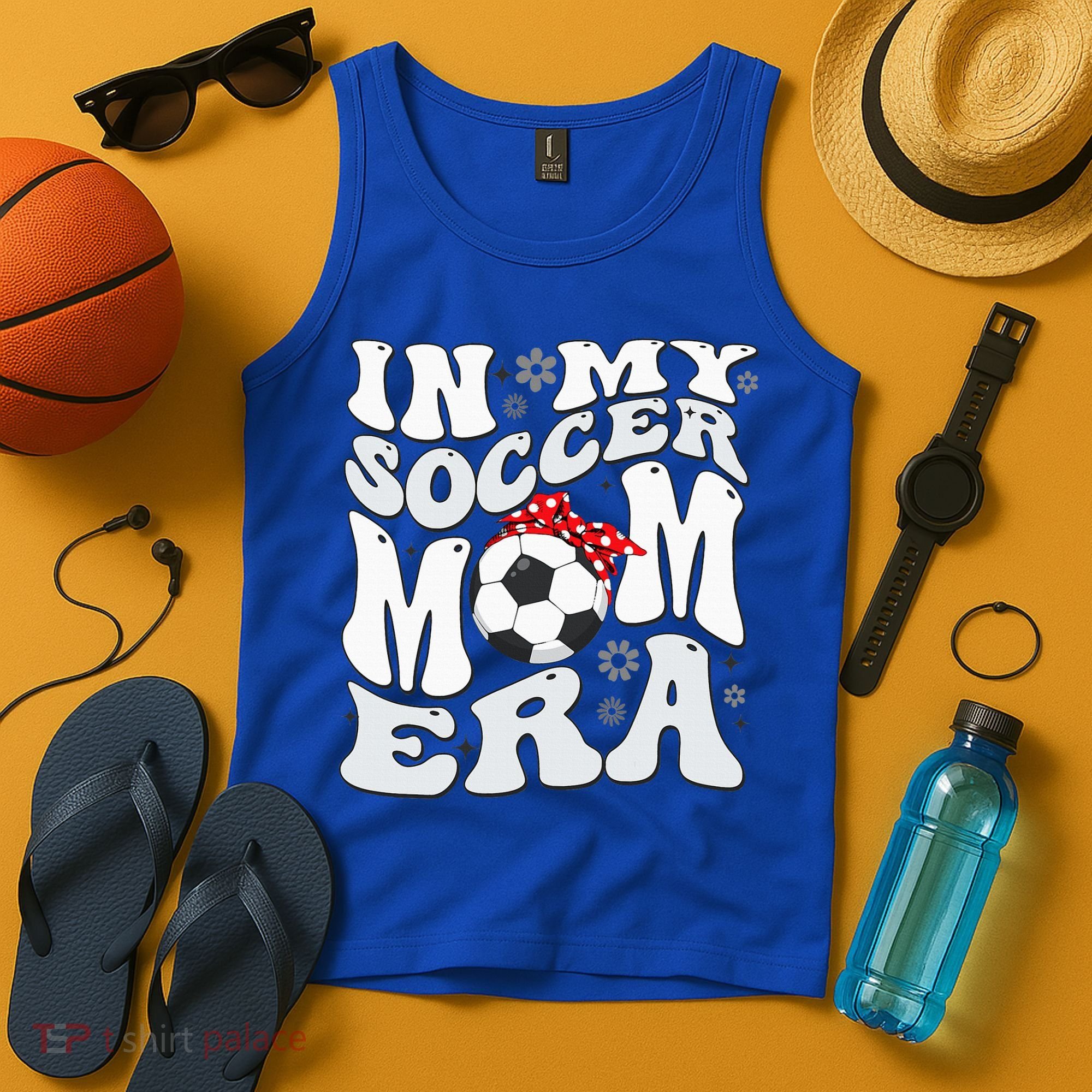 Retro In My Soccer Mom Era Mama Tank Top