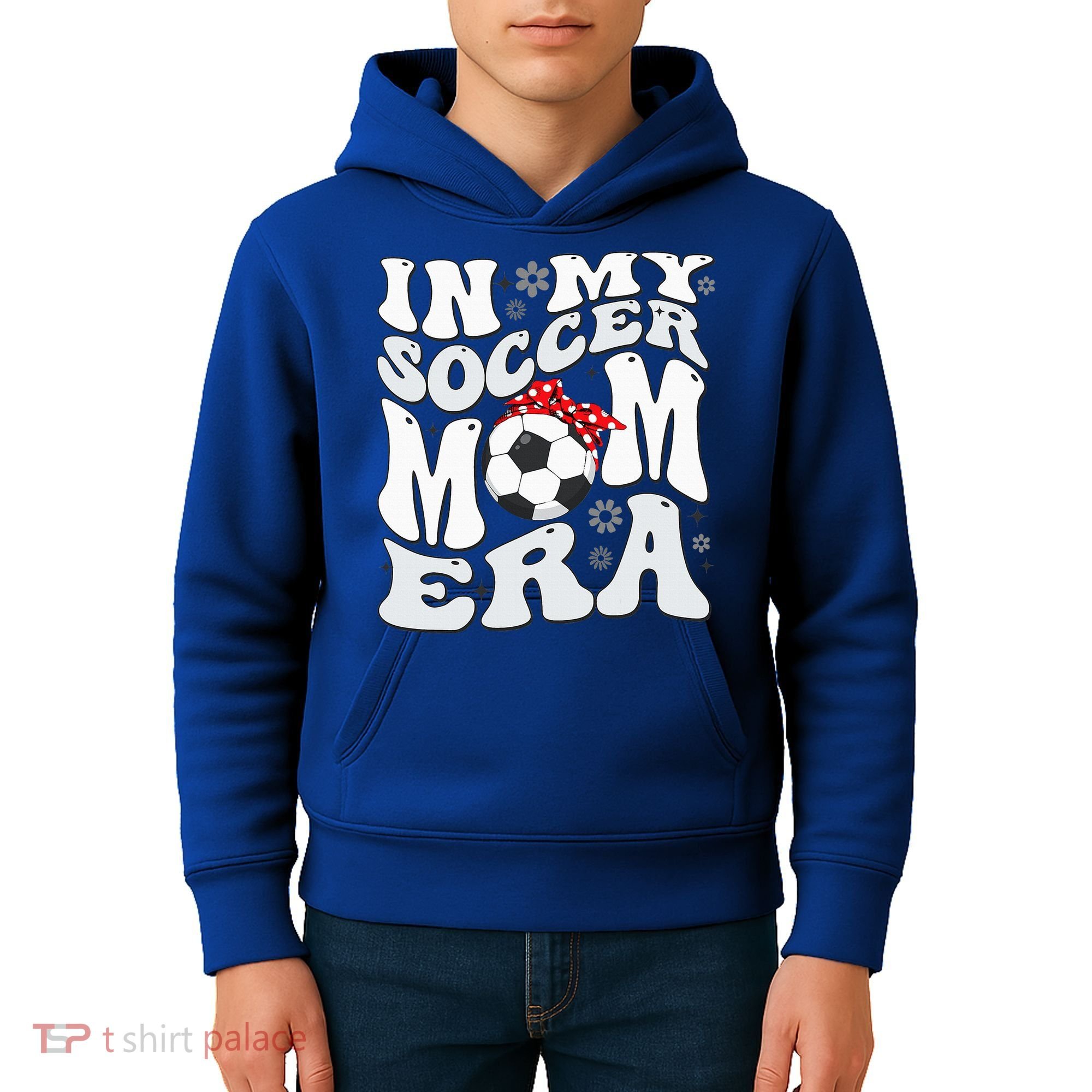 Retro In My Soccer Mom Era Mama Kids Hoodie