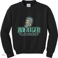Roentgen Is My Homeboy Funny Xray Radiology Technician Kids Sweatshirt thumb 0