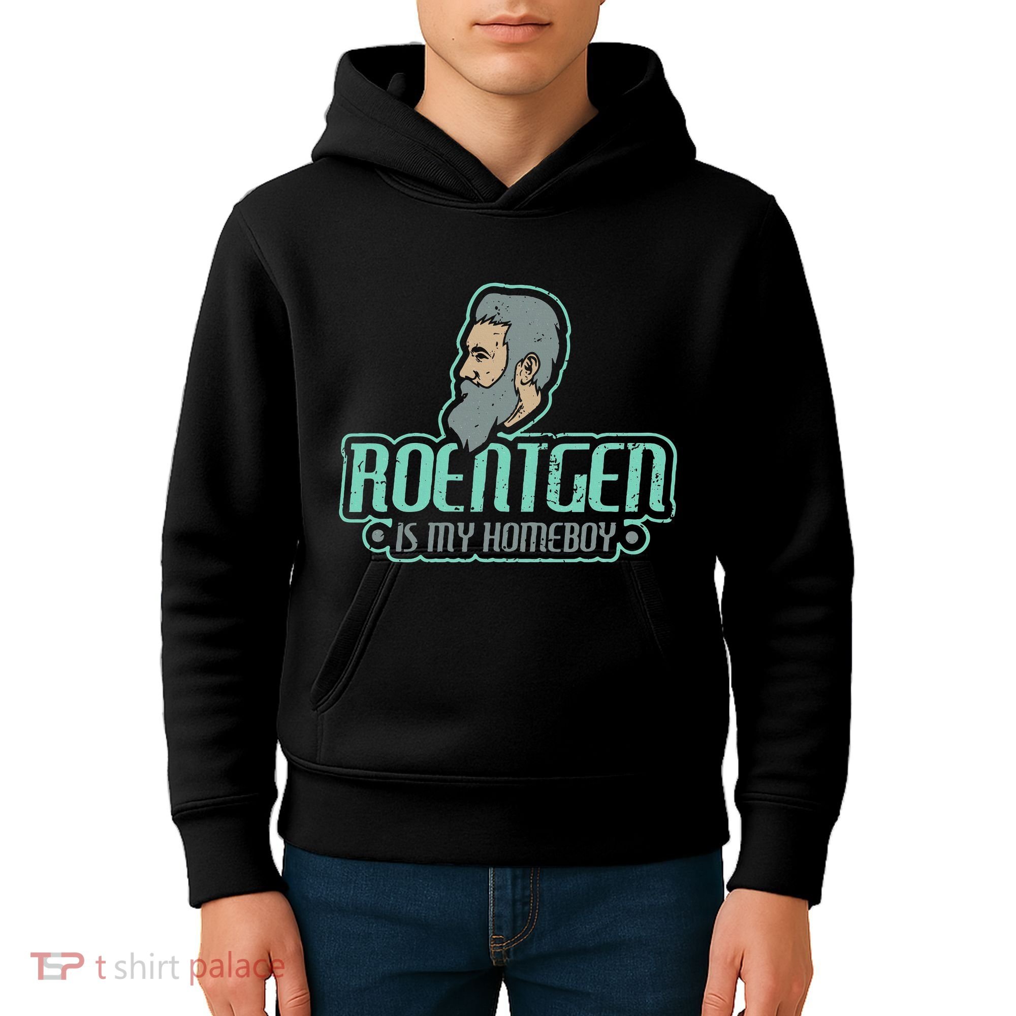 Roentgen Is My Homeboy Funny Xray Radiology Technician Kids Hoodie