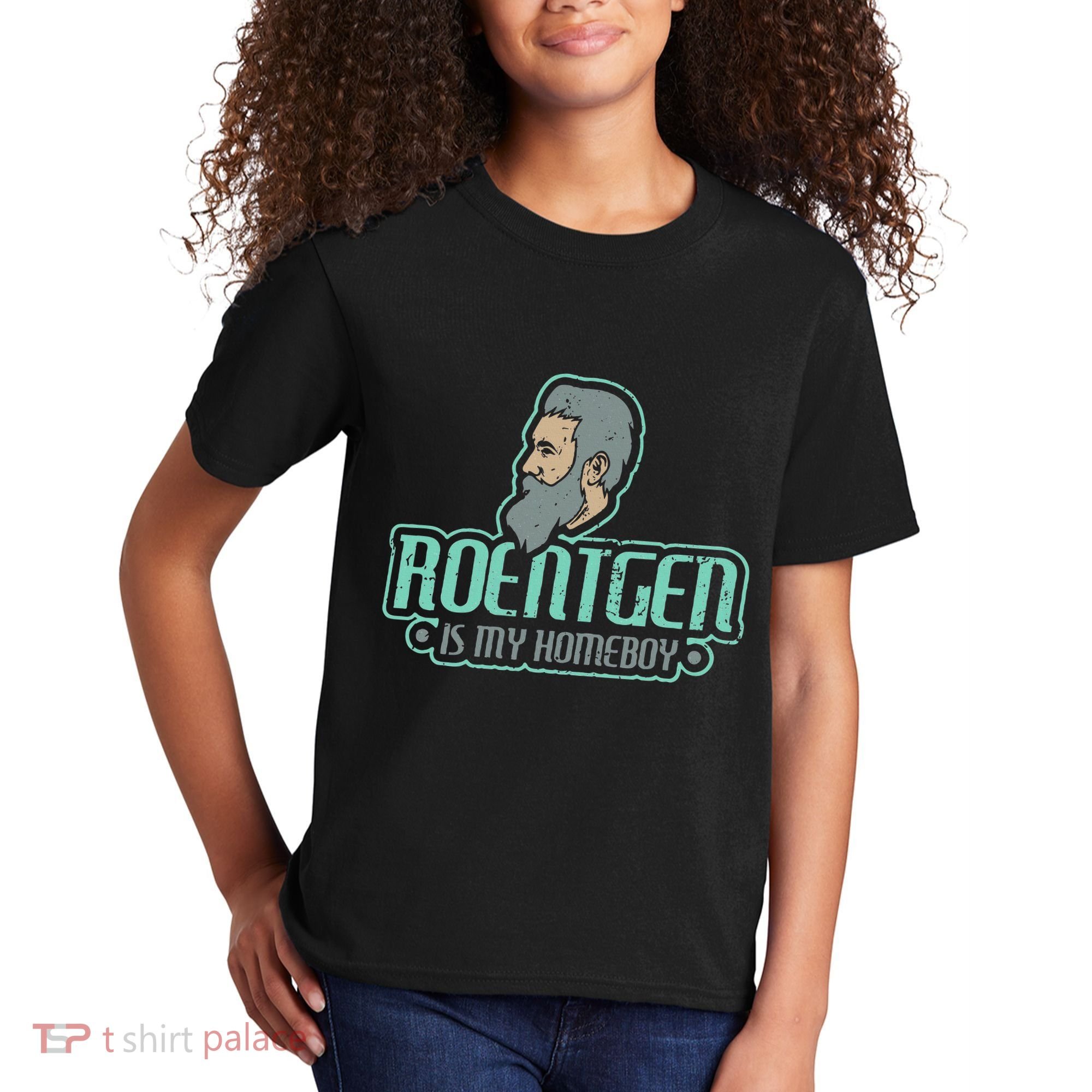Roentgen Is My Homeboy Funny Xray Radiology Technician Kids T-Shirt