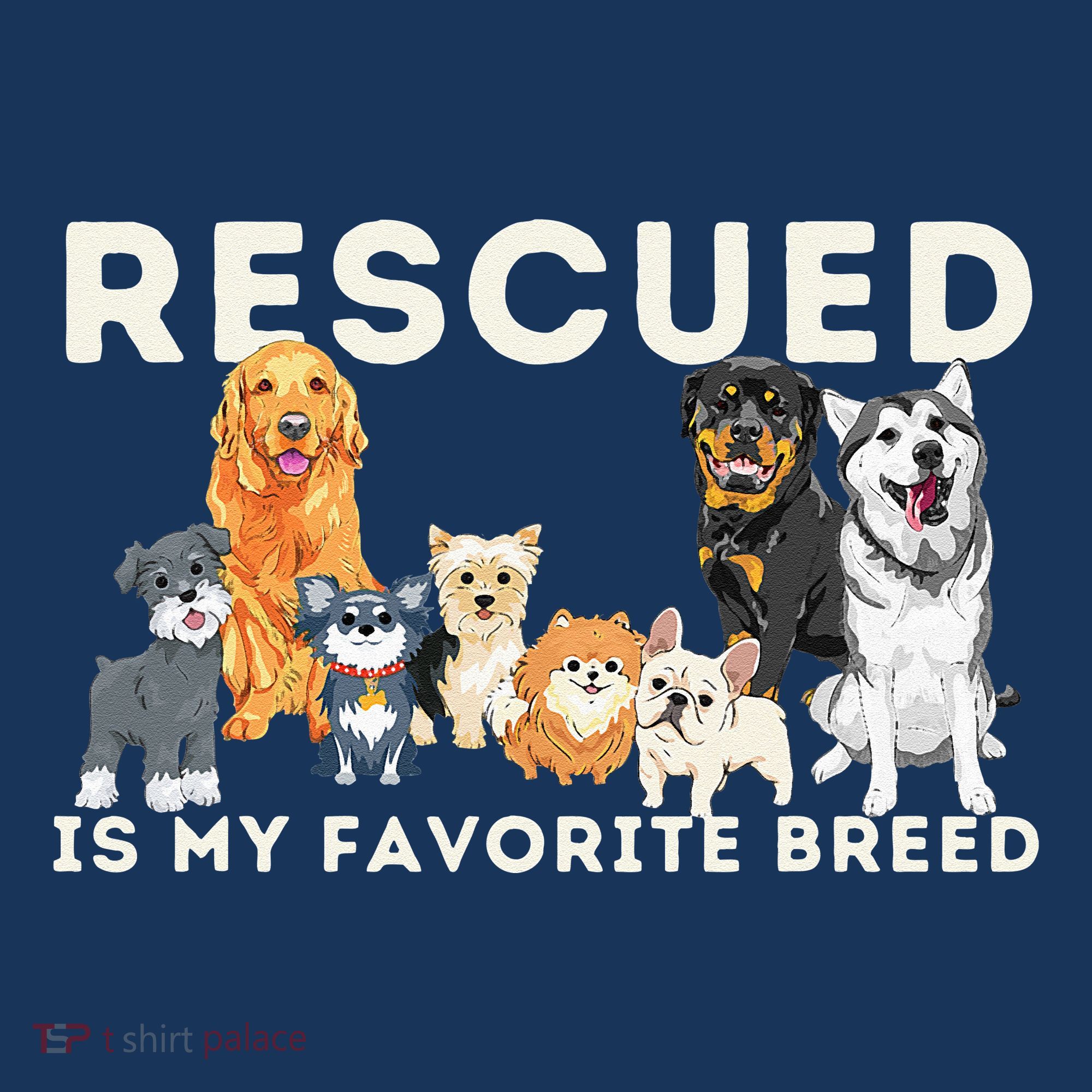 Rescued Is My Favorite Breed Animal Rescue Hooded Wearable Blanket