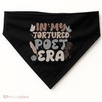 Retro In My Tortured Poet Era USA-Made Doggie Bandana thumb 0