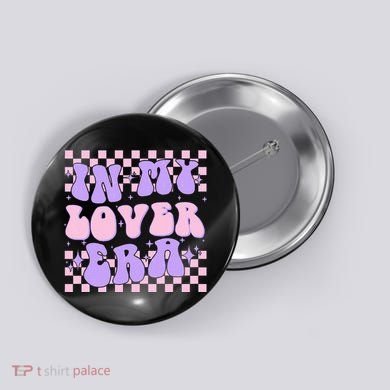 Retro In My Lover E.ra Style Groovy Funny Gift Button